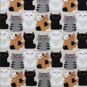 Close Together Cats Super Snuggle Flannel Fabric