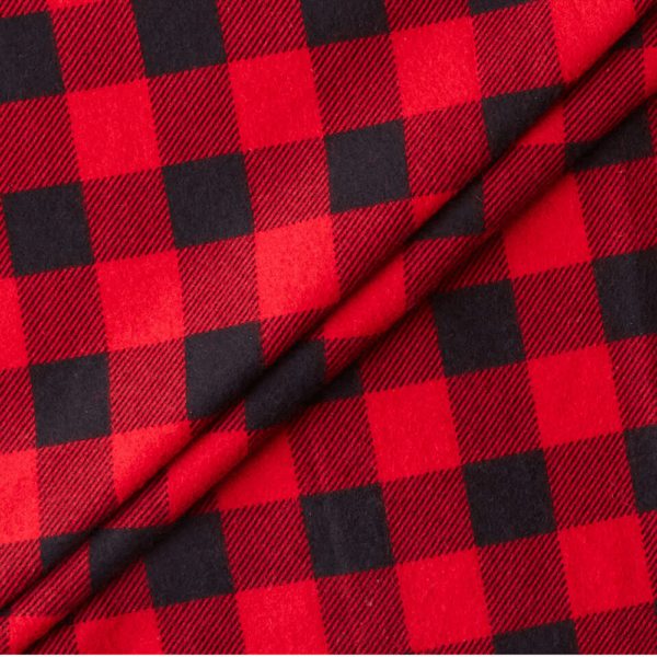 Eddie Bauer Red & Black Buffalo Flannel Prints Fabric - Image 2